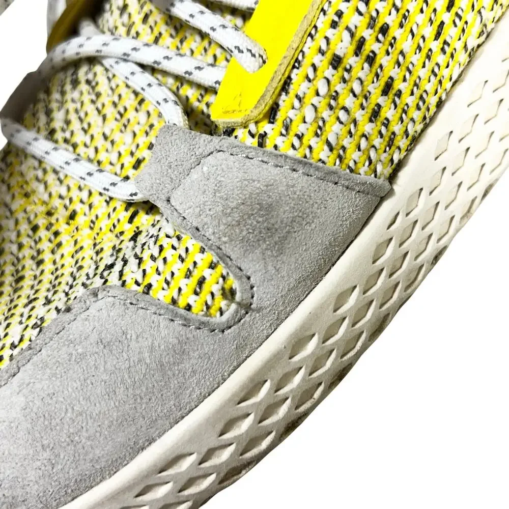 Pharrell x Adidas Tennis Hu V2 Sneakers Shoes Mens 6 Yellow Primeknit BB9543